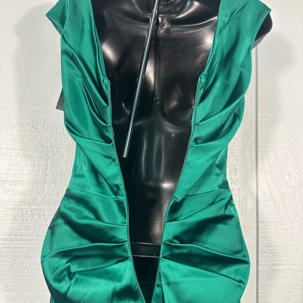 Betsy & Adam Women’s Green Cap Sleeve Dress Size 2 NWT - Picture 12 of 12